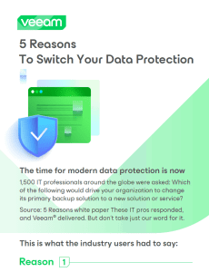 veeam backup 5 reasons cover