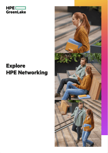 HPE hpe glk explore hpe networking